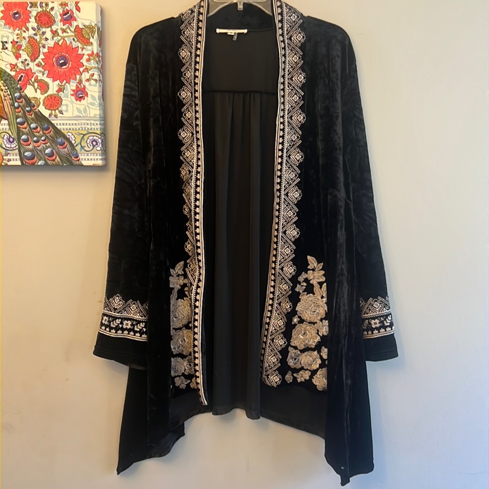 Pretty Open-Front Jacket, size 1X